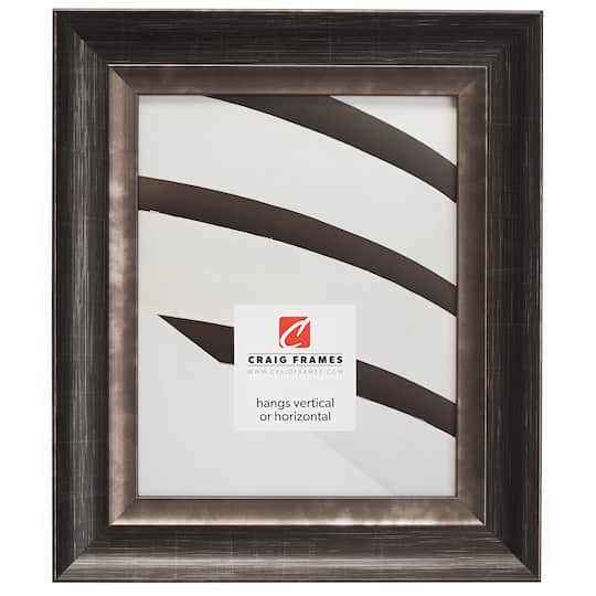 Craig Frames Ventura Scratched Black Picture Frame